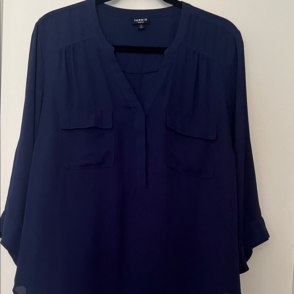 Torrid Deep Blue Women's Blouse